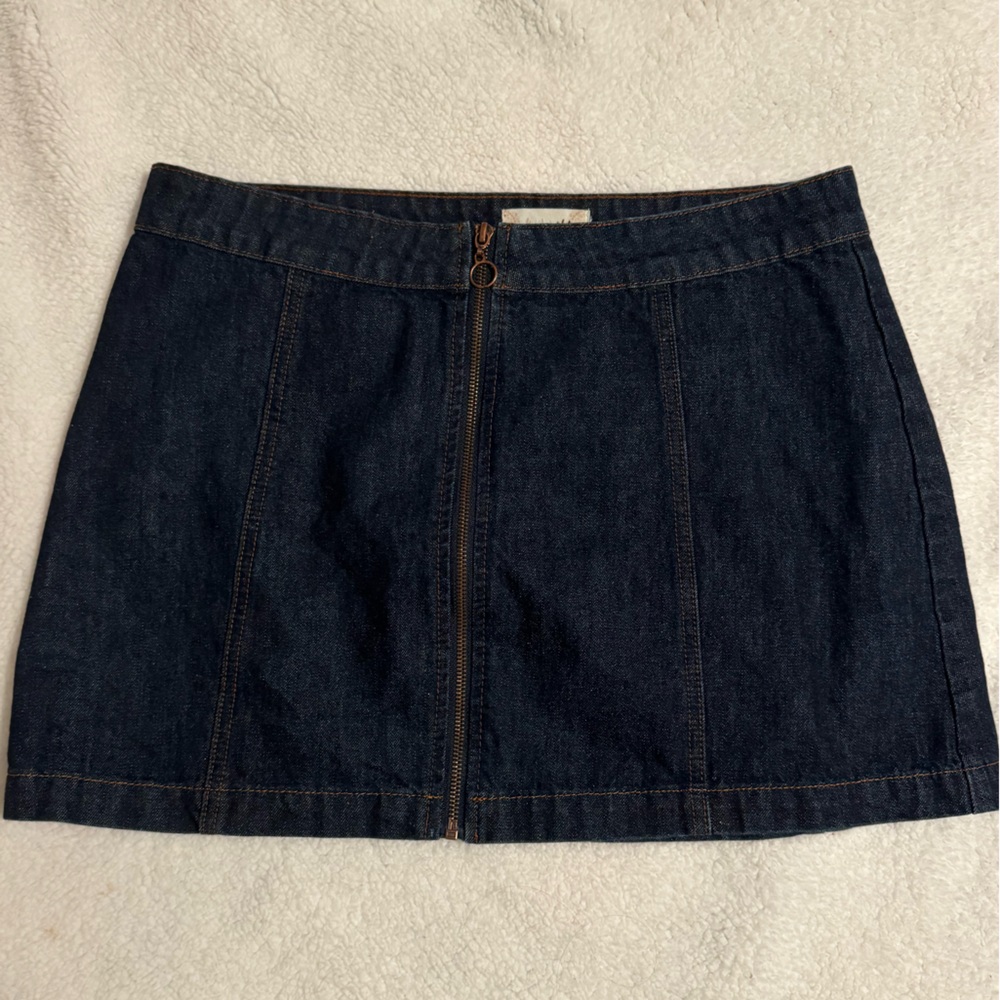 Altar’d State Dark Blue Denim Skirt